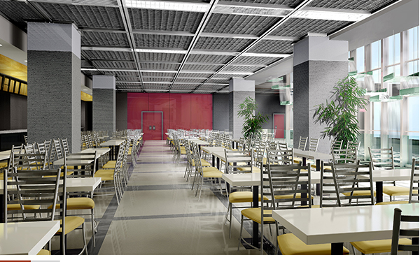 拉網鋁單板餐廳吊頂 拉網鋁單板餐廳吊頂