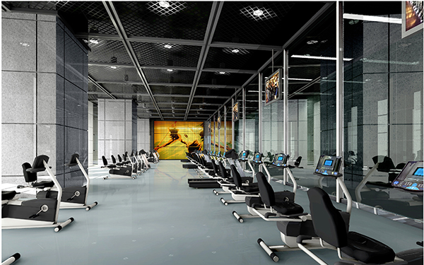 拉網鋁單板健身房吊頂 拉網鋁單板健身房吊頂