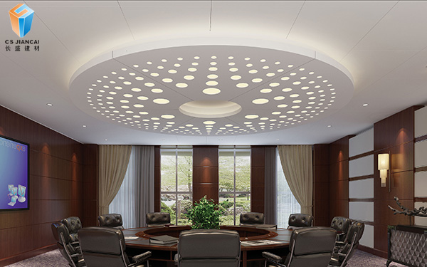 商務室鏤空鋁單板天花效果 商務室鏤空鋁單板天花效果